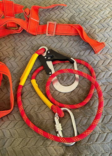 Orange safety harness with - orange,