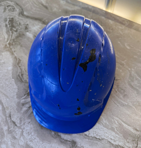 Blue industrial safety hard - blue,