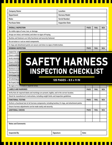 Safety harness inspection - harness,
