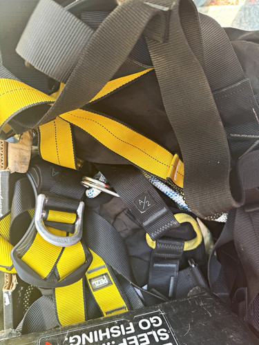Petzl black yellow fall arrest - petzl, black/yellow